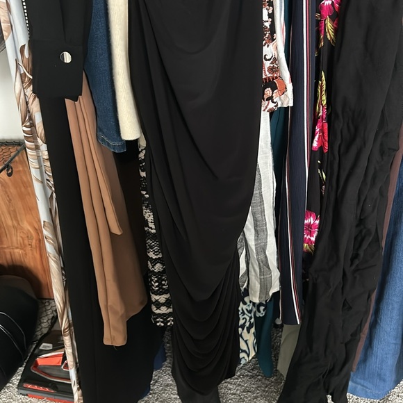 JL midi black chain dress size small/medium - Picture 3 of 4